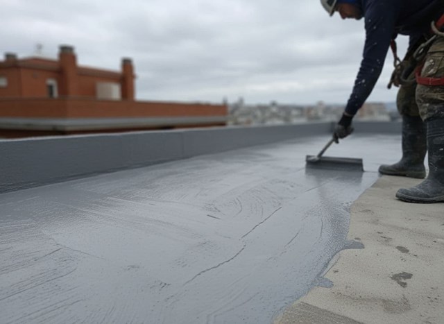 Impermeabilización de terrazas con poliuretano en A Coruña - Imagen 1