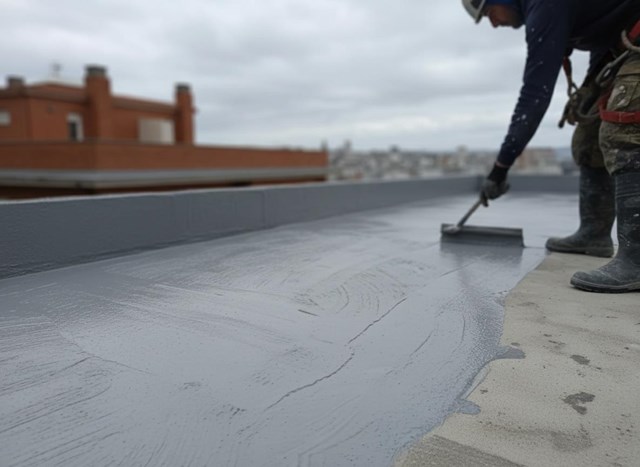 Impermeabilización de terrazas con poliuretano en A Coruña - Imagen 1